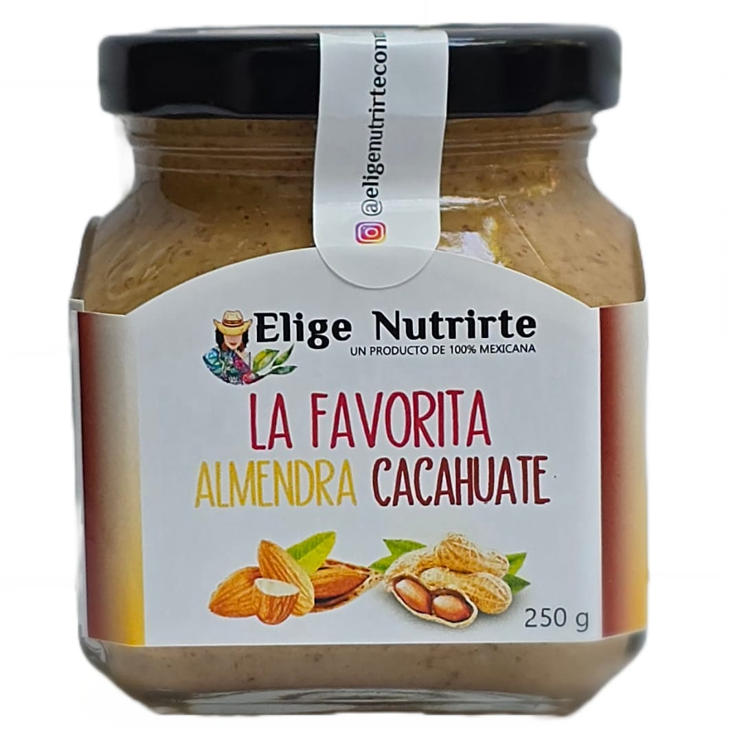La Favorita Almendra & Cacahuate 100% Natural - 2 ingredientes